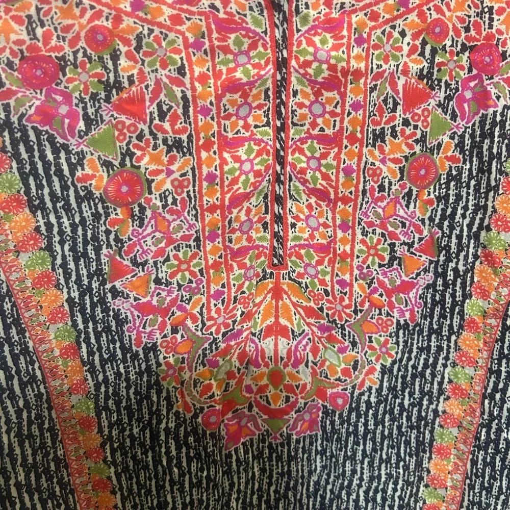 BIBA Indian Floral print straight kurta set 0194 - Picture 8 of 12